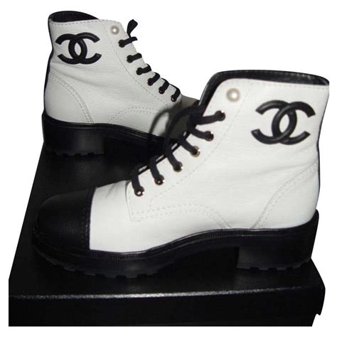 white chanel boots 2020.